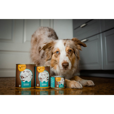 Dog Accessories Wet pet food RyDog Vital Menu Organic Beef (Vitalmenü Bio-Rind) 200g 6 Piece -3- Anifit