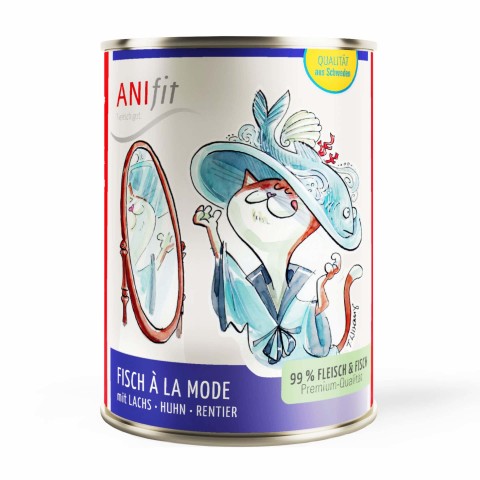 Katze Nassfutter Fisch à la Mode 400g 6 Stück -1- Anifit